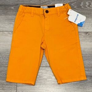 Mayoral Vibrant Orange Kids Shorts